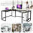 Meiman U-Shaped Metal Base Computer Desk-336887859