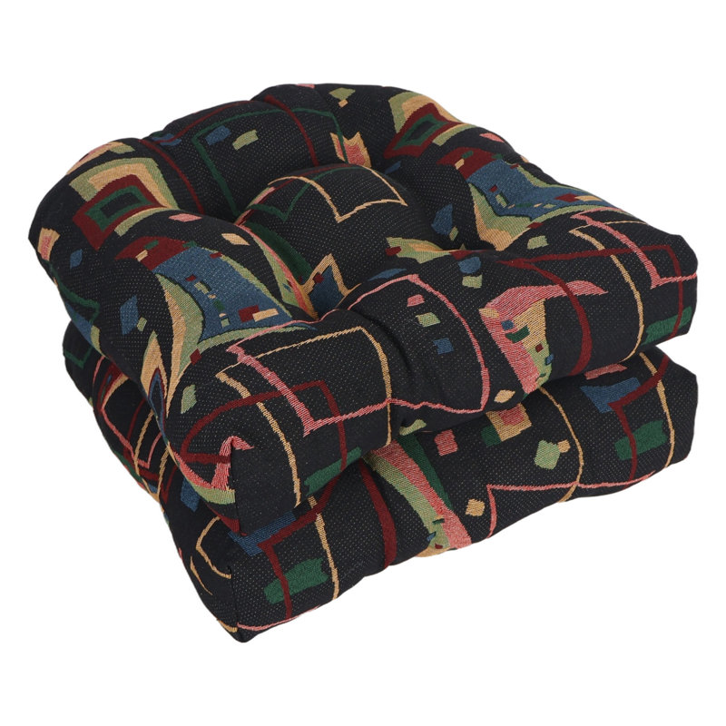 Coussin de chaise tapissier à dossier arrondi 19 pouces (ensemble de 2)