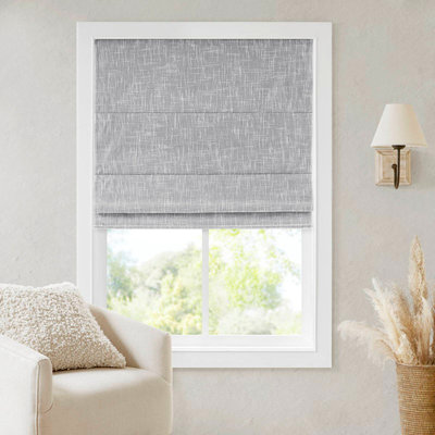 1-Piece 34X64" Total Blackout Cordless Roman Shade