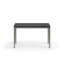 eFloat Quattro, 23 in. D x 58 in. W Sit-Stand Desk with Carbon Black Base, Carbon Black Painted Wood Top, and Black Salzburg Leather Cable Manager-389062217-389062321