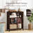 Aust Farmhouse Bookshelf, Wood 3 Shelf Bookcase, Small Floor Free Standing Book Shelves For Living Room, Home Office-124567226