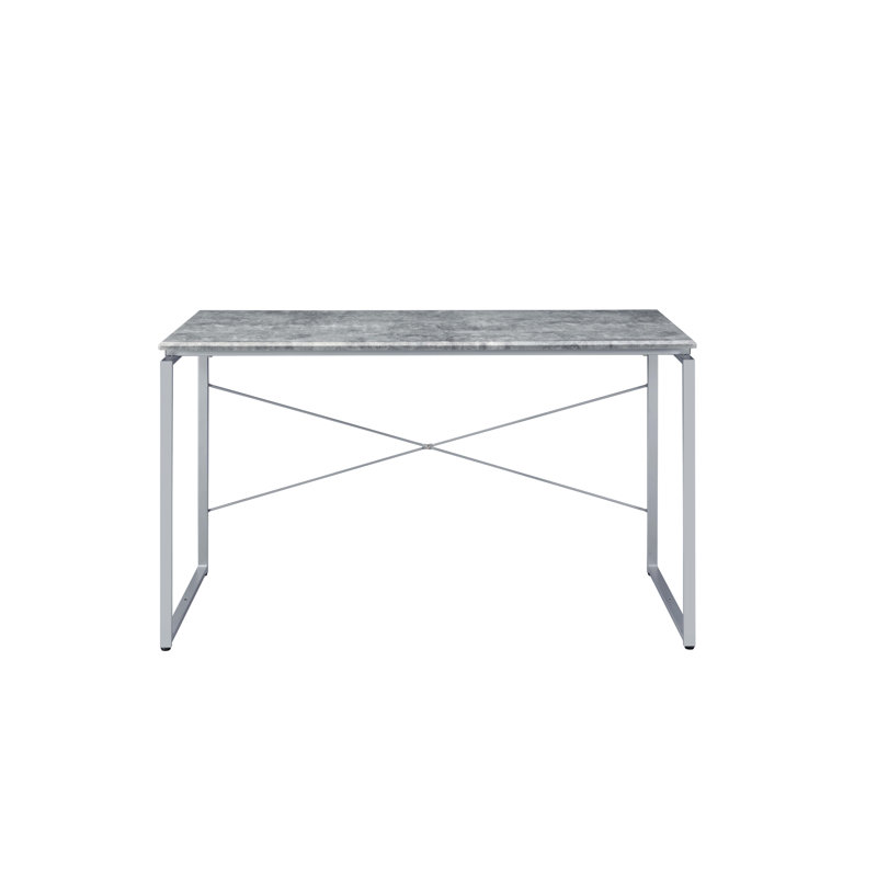 Bureau d'écriture Jurgen, Gris/argent