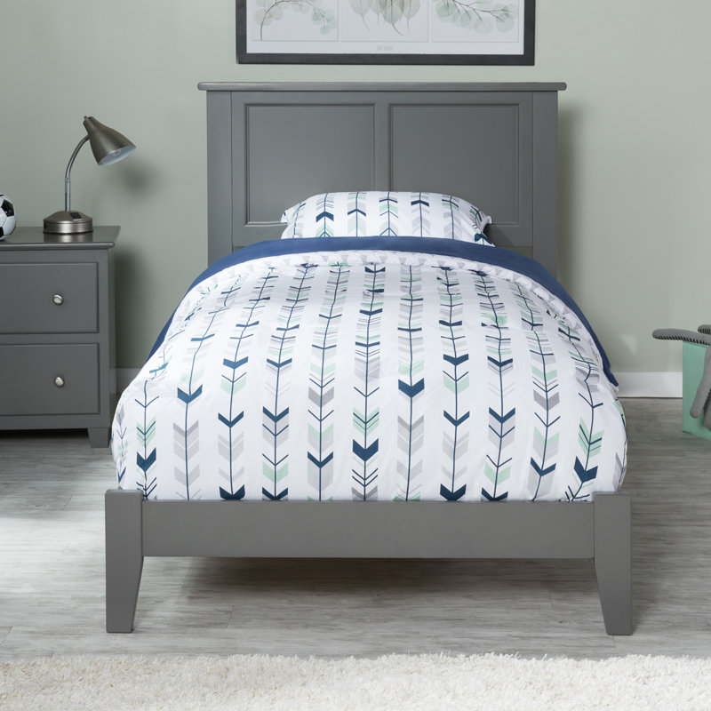 Troutville Solid Wood Standard Bed, Gray, Twin XL