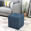 Tissu bleu marine - option de siège carré en forme de cube H 17 po x l 16,5 po x P 16,41 po x 17,4 po