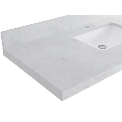 42 po. X P 22 po D Meuble-lavabo simple avec 2 po Onyx quartz