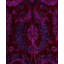 Overdyed Hand-Knotted Wool Modern-Contemporary Purple Area Rug 4' 2" x 6' 4"