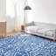 Tapis bleu en polyester tissé à la machine Sportsglyphs-98943916