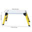 Escabeau en aluminium plateforme en aluminium pliable robuste capacité de 330 lb