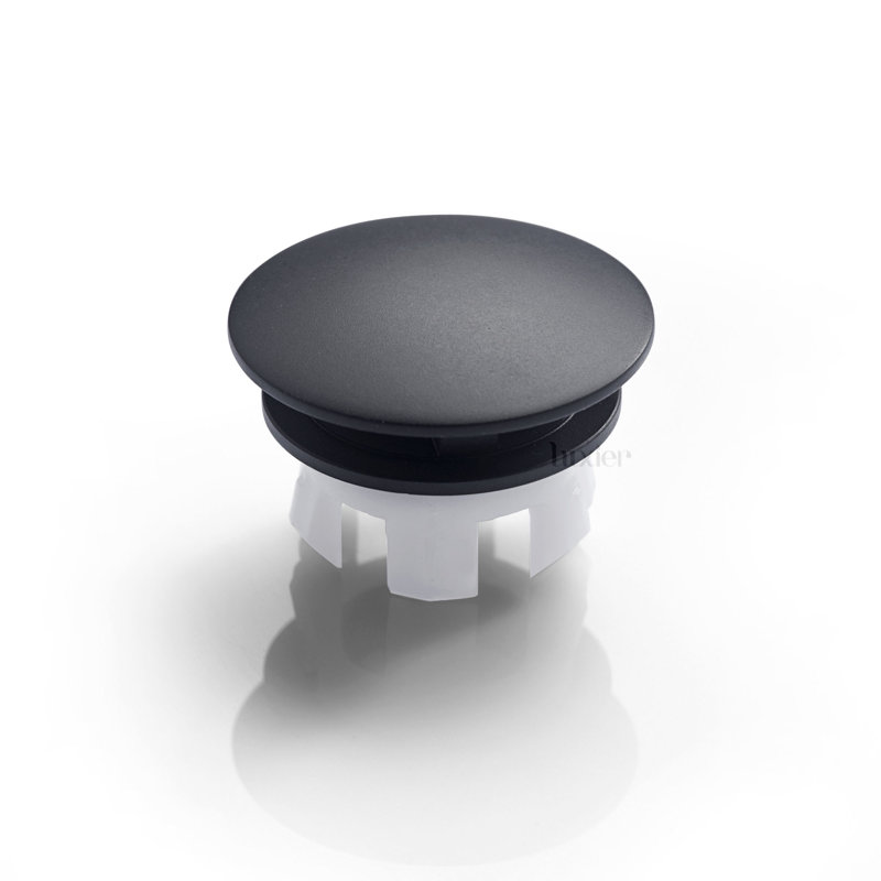 Round Overflow Cap Cover, Matte Black