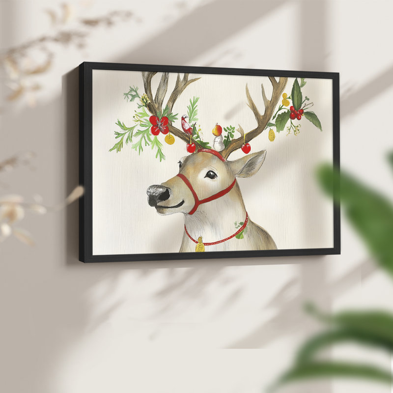 «Chirstmas Art» - Reproduction encadrée, H 8 po x l 10 po, Noir