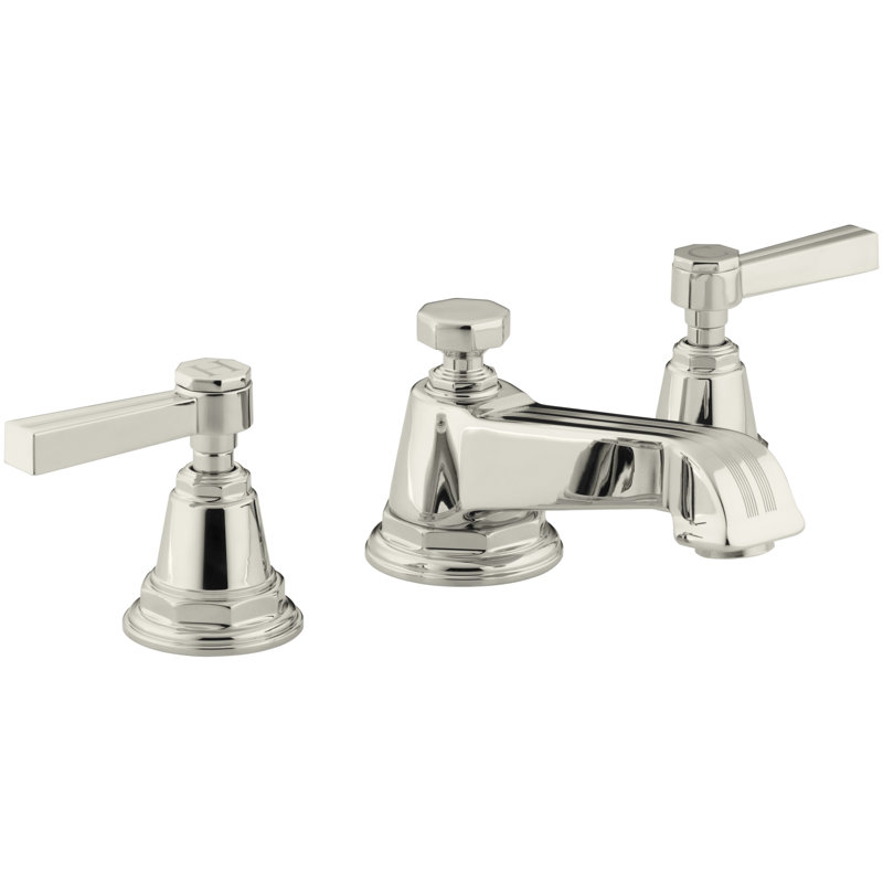 Pinstripe® Widespread Bathroom Faucet with Drain Assembly, Vibrant Polished Nickel