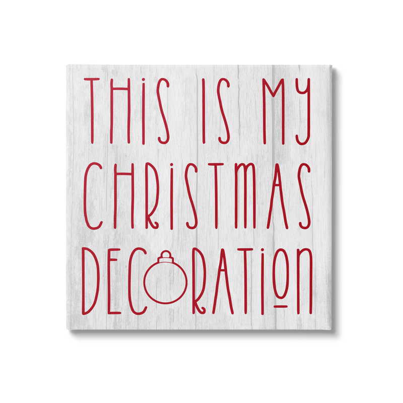 ba-843, «My Christmas Décoration Humor» par Lil 'Rue, reproduction d'art sur toile, Estampe numérique Farmhouse