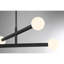 Lustre 4 lumières Meridian en noir mat-1920448395