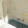Jraty 39.3'' W x 55'' H Door Frameless Tub Door 