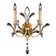 Beveled Arcs Candle Wall Light