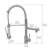 Kitchen Faucet With Pull-Down , Brushed Nickel, Build, Long Service Life Single Handle Faucet, Nickel Finish, Stainless Steel, Water-Conserving-1167601354