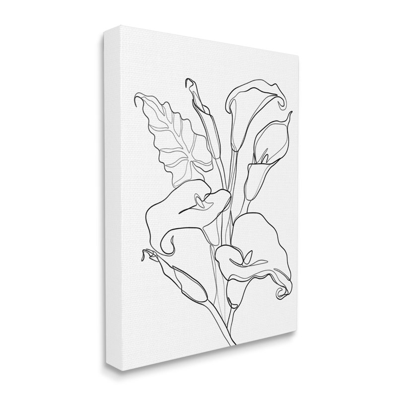 Calla Lily, Toile tendue, H 40 po x l 30 po