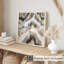 Motif abstrait géométrique de marbre gris I, impression d'art moderne sans cadre-991447950