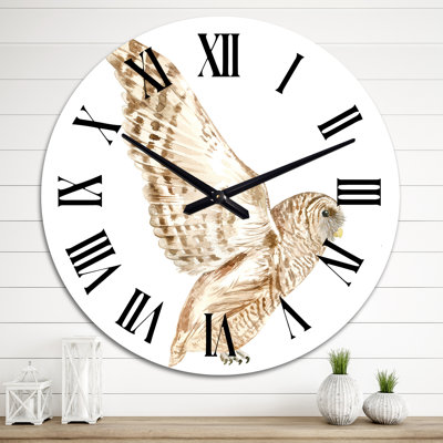 Portrait Of A Barn Owl III - Traditional wall clock