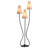White + Black Fabric + Iron Free form Floor Lamps-1785782280