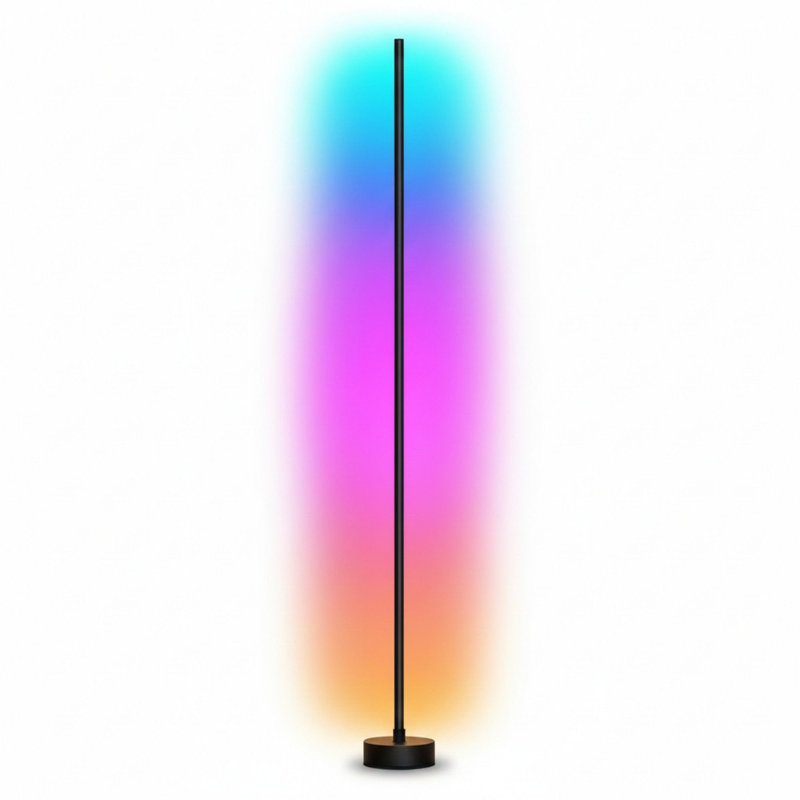 Corner Floor Lamp - Smart RGB LED Corner Lamp With App And Remote Control, 16 Million Colors & 68+ Scene, Music Sync, Timer Setting - Ideal For Living Rooms, Bedrooms, And Gaming Rooms
