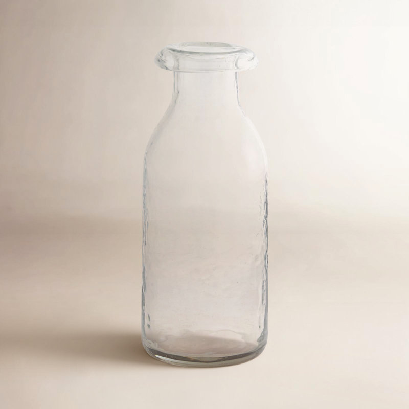 Vase de table en verre fabriqué à la main Belwood, H 8 po x l 3,5 po x P 3,5 po