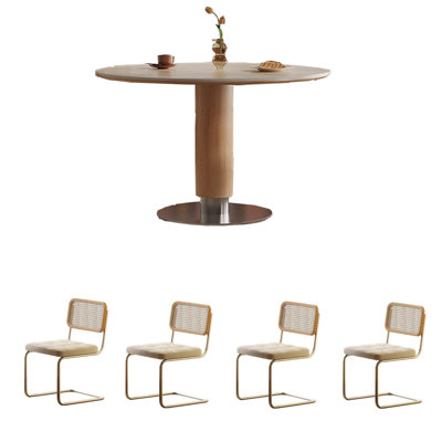 Small-sized round dining table