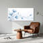 Ensemble de 1 tableau mural sur toile à motif floral bleu-129272446-129272444