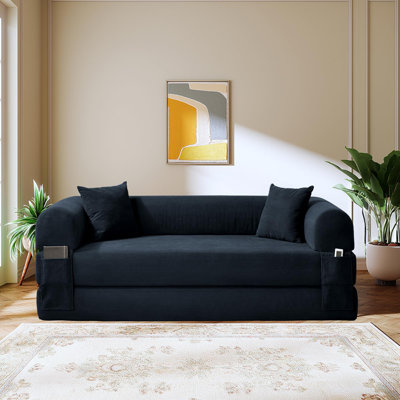 Convertible Sofa Bed Couch,80 Inch Boneless Couches for Living Room,Folding Sleeper Sofa Bed Queen with Storage,Corduroy Flod Out Couch Compressed Couch in a Box