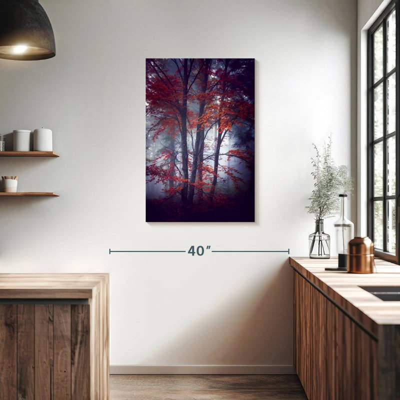 Harnek Misty Autumn Forest, H 36 po x l 24 po