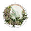 Couronne à motif rétro 24 "avec orchidées et lierre