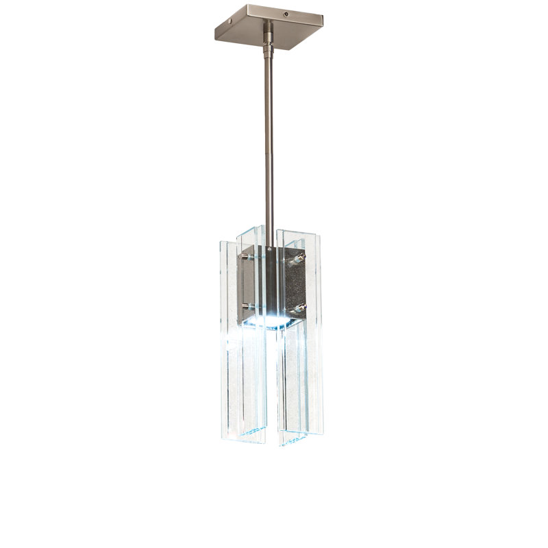 Shutter 1 - Light Pendant, Nickel, Clear