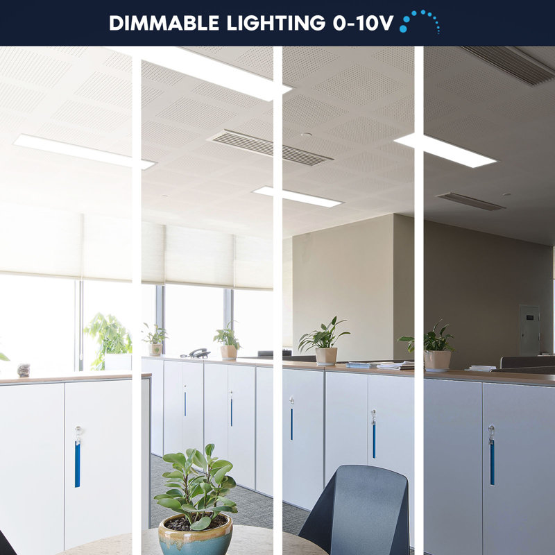 Luxrite Dimmable Rectangle Flat Panel Ceiling Light