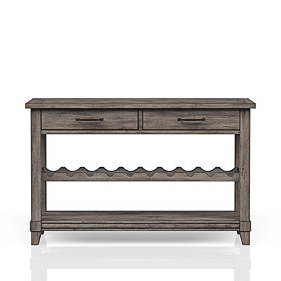 Console Table With Wine Bottle Storage And Storage Drawers