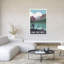 Lake District Hiker View Abstract Contemporary Landscape Mountain Wall Art Print-134812032
