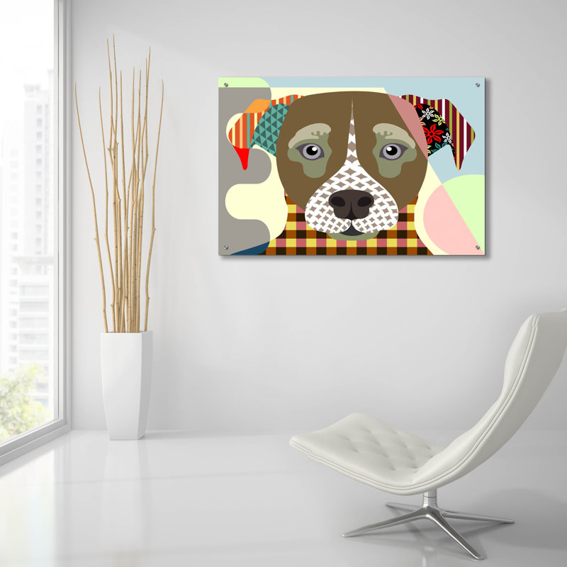 «Jack Russell» par Lanre Adefioyue, H 24 po x l 36 po x P 0,2 po