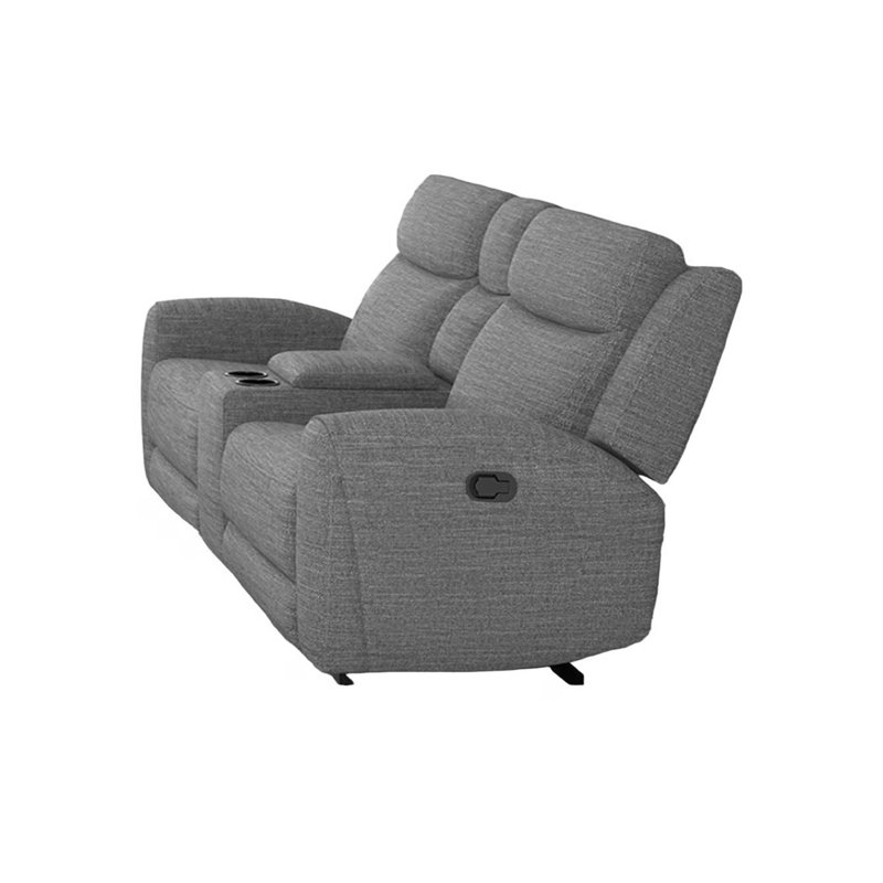 Causeuse l 78,4 po contemporaine, gris