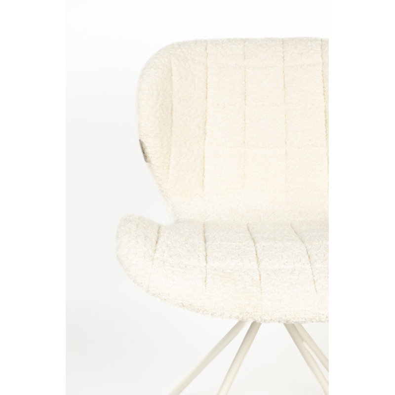 OMG Upholstered Dining Chair, Off White