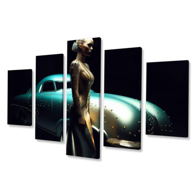 «Classic Classic», reproduction de peinture sur toile - 5 voitures classiques