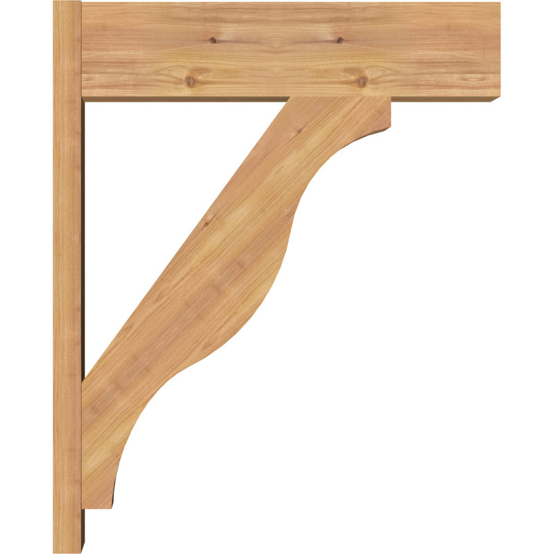 L 7 1/2 po x P 26 po x H 32 po Funston Block lisse, cèdre rouge de l'Ouest, 7 1/2" W Western Red Cedar (Smooth)