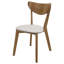 Tan and Chestnut Curved Backs Dining Chairs, Set of 2