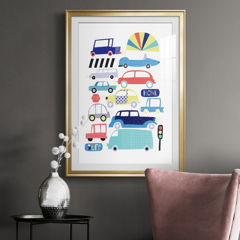 Reproduction encadrée haut de gamme - embouteillage, Or, H 30,5 po x l 42,5 po x P 1,5 po