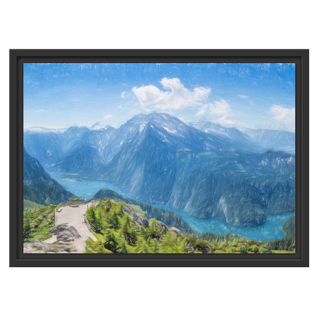 Gerahmtes Wandbild Königssee in Bayern