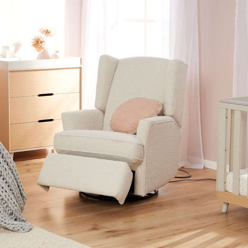 Tutti Bambini by iL Tutto Chelsea Recliner Glider Nursery Chair , Vanilla Boucle