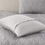 Édredon double / grand 3 pièces -, riche en coton et rembourré, tissé, rembourrage en tissu gris,