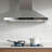 30" 800 CFM Stainless Steel Ducted Wall Range Hood With Baffle Filter, Soft Touch Controls And LED Lights