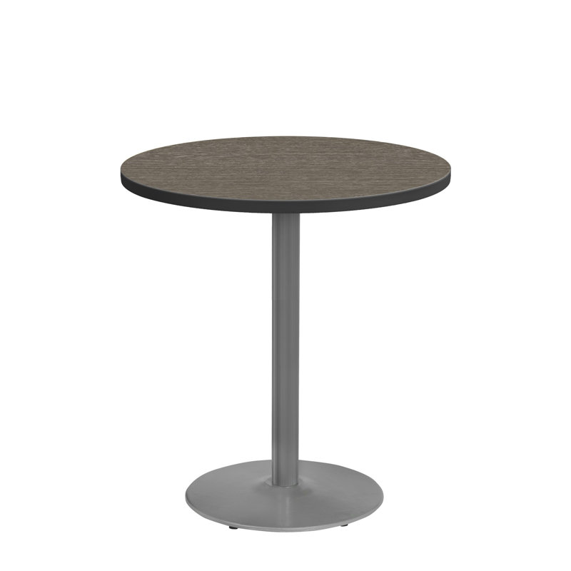 Table de cafétéria à tabouret circulaire avec structure métallique Marco Group Inc., H 43,13 po x L 30 po x l 30 po