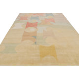 Hand Knotted Geometric Area Rug