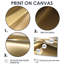 Minimal Glam subtile rétro liquide vague d'or - grandes formes abstraites d'art sur toile 4 pièces-167480667-167480660