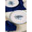 Premium 6-Piece Ceramic Stoneware Plate Set, 8.7 inches | 100% Antibacterial & Eco-Friendly, Water-Resistant, Easy to Clean | Dishwasher Safe up to 122°F, Microwave Safe | Perfect for Everyday Dining & Entertaining